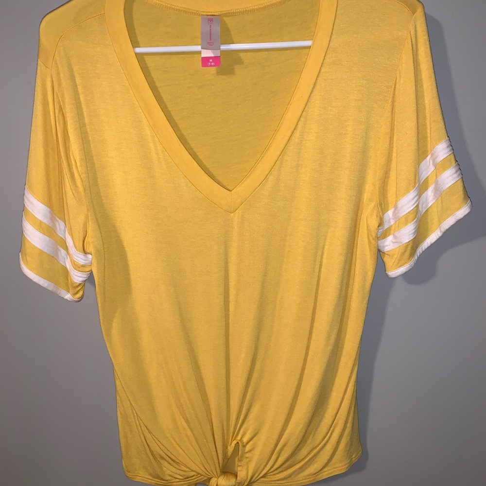 Yellow V-Necked T